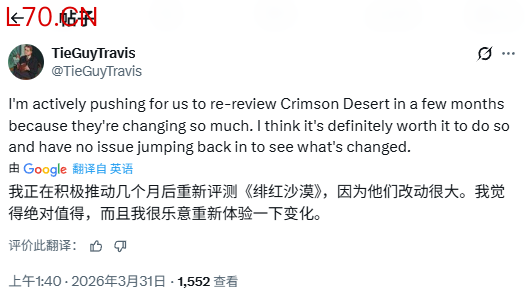 IGN测评员愿意重评《红色沙漠》：改动很大值得一试