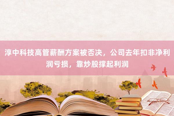 淳中科技高管薪酬方案被否决,公司去年扣非净利润亏损,靠炒股撑起利润