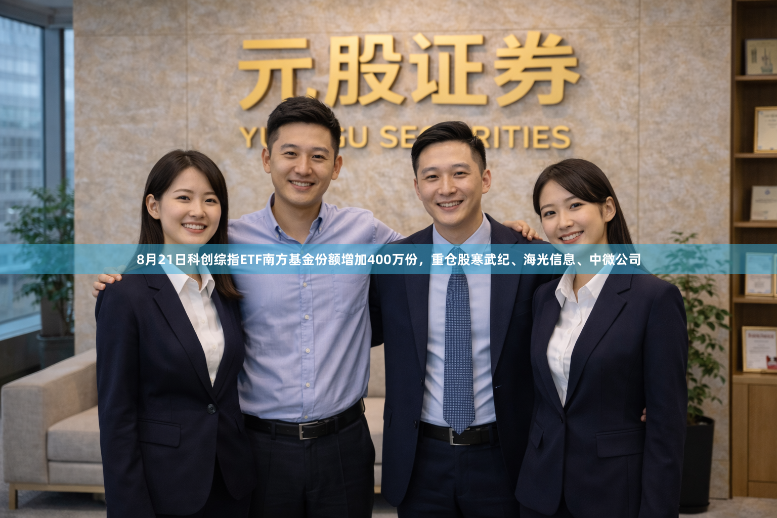 8月21日科创综指ETF南方基金份额增加400万份，重仓股寒武纪、海光信息、中微公司
